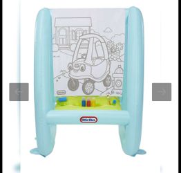 Little Tikes® 3-in-1 Paint & Play Backyard Easel Inflatable Outdoor Art with Accessories for Kids, Children, Boys & Girls 3+ years