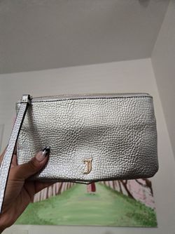 Juicy Silver Wristlet