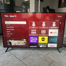 50 Inch 4K TCL Roku Smart TV