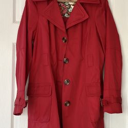 Steve Madden Pleated Trench/Rain Coat