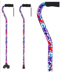 Elegant Walking Cane for Women, Foldable & Adjustable Cane for Seniors with Self-Standing Tip | Lightweight Mobility Aid for Stability & Balance Suppo