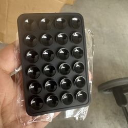 Silicone Suction Phone Case Mount 3 Pack, Silicon Adhesive Suction Cup Phone Mount, Non Slip Sticky Phone Grip 