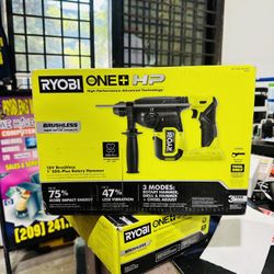 RYOBI ONE+ HP 18V Brushless Cordless 1 in. SDS-Plus Rotary Hammer Drill (Tool Only)
