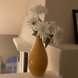 Golden Yellow Vase 16” Tall