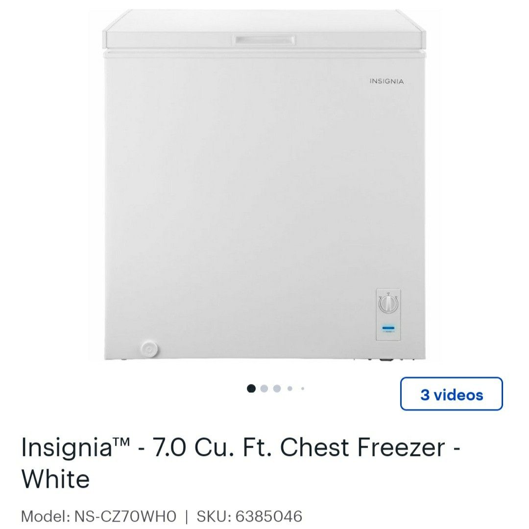 Insignia 7.0 Cu. Ft. Chest Freezer BRAND NEW