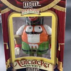 Adorable M&M's Nutcracker Xmas Orange Candy Dispenser Special Edition