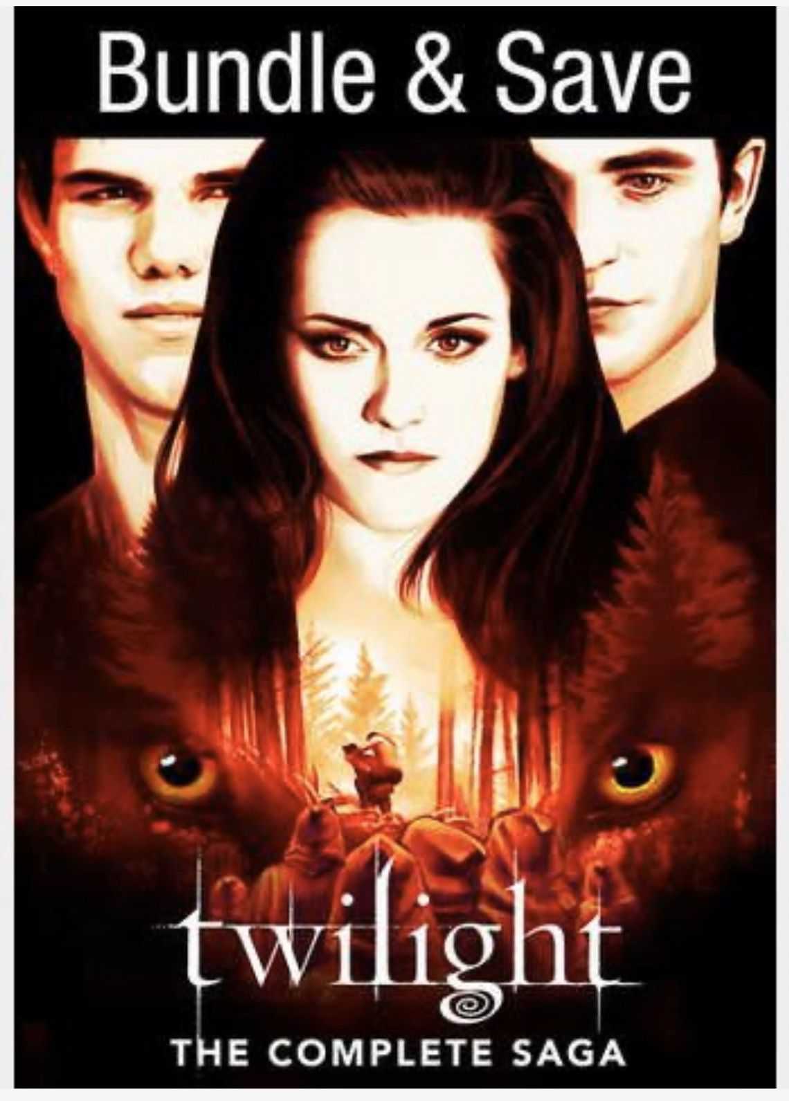 Twilight: The Complete Saga - 5 Movies Collection - Digital Copy Code - Vudu HDX