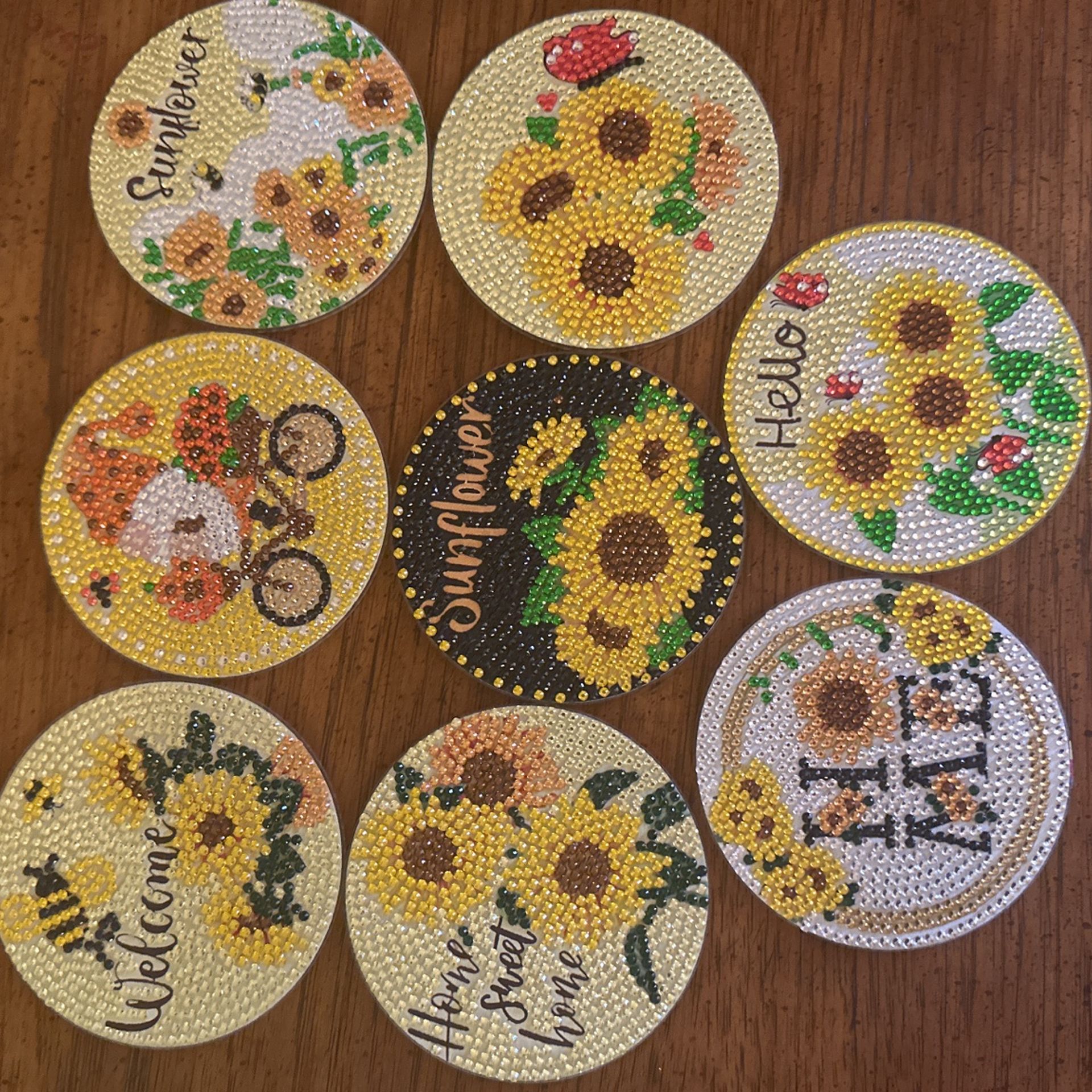 Sunflower Coasters