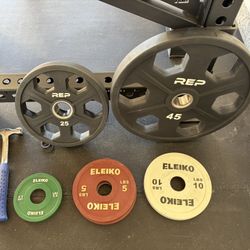 REP & Eleiko Weight Plates 185 LBS Set 