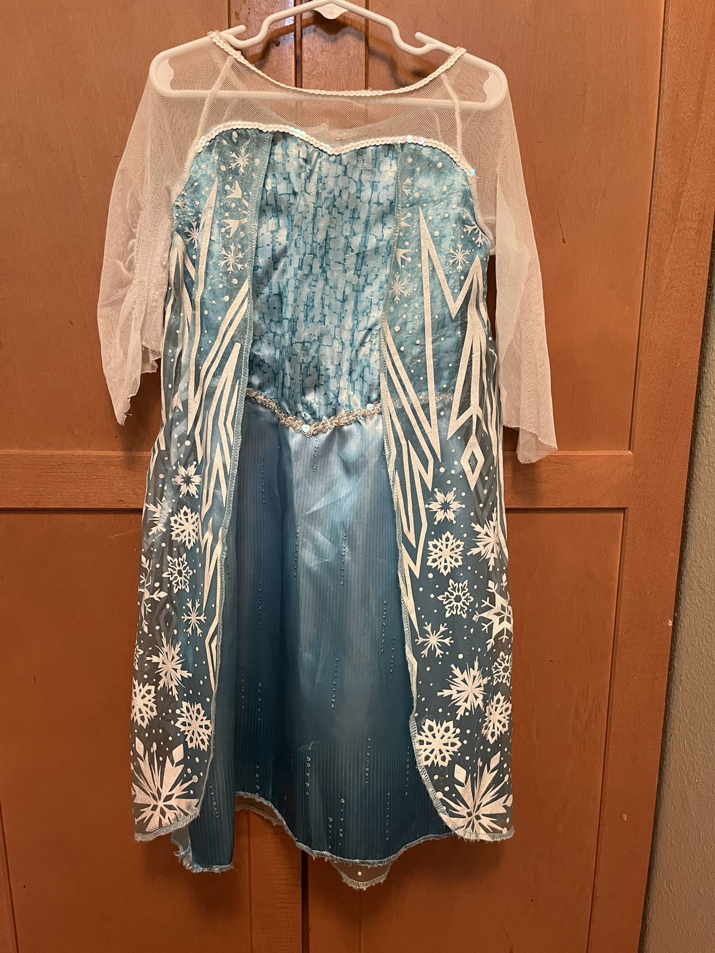 Disney Frozen Karaoke Machine, Elsa Costume Dress SZ 4/5 & Magic Wand