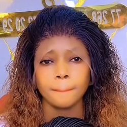 Natural Look Lace Front Wig – Curly Ombre Style