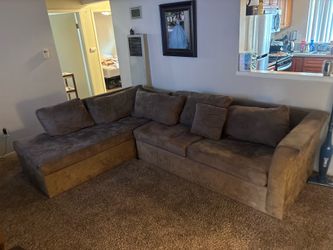 Brown sofa