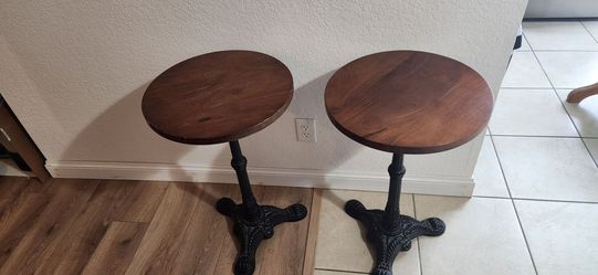 Chestnut accent tables