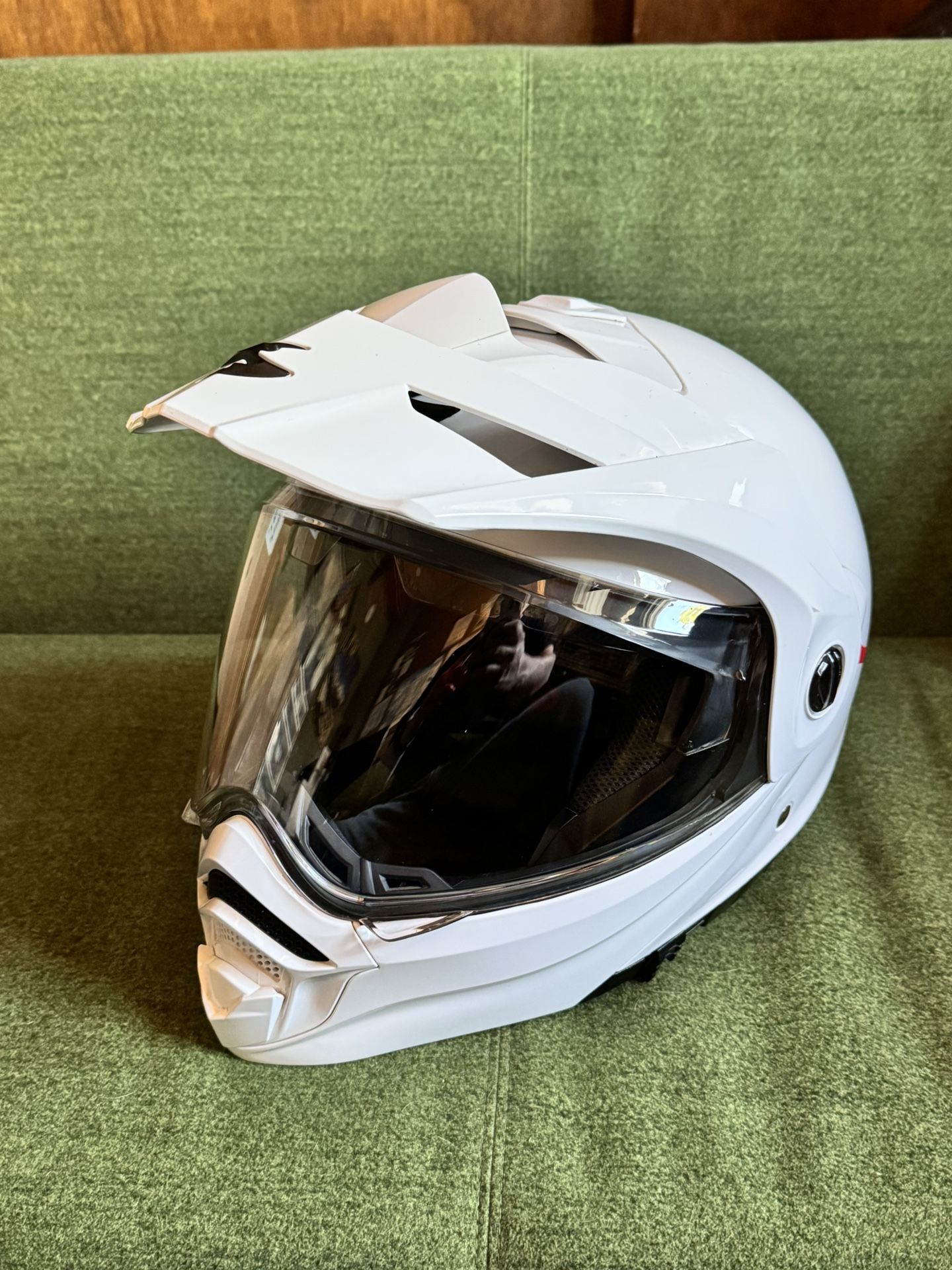 Scorpion EXO-AT960 Motorcycle Helmet - White, Size Small