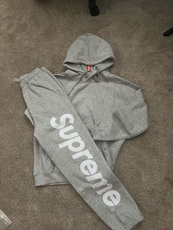 brand new with tags Supreme Grey Hoodie and Sweatpants Set brand new