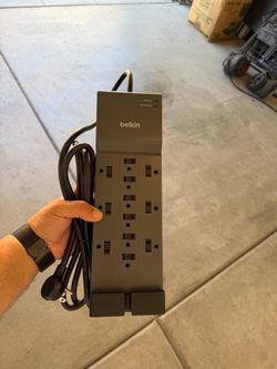 Belkin 12-Outlet Surge Protector Power Strip – 8ft Cord