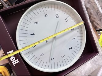 White Wall Mounted Clock