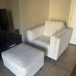 Ashley Chair and Ottoman NEW!
