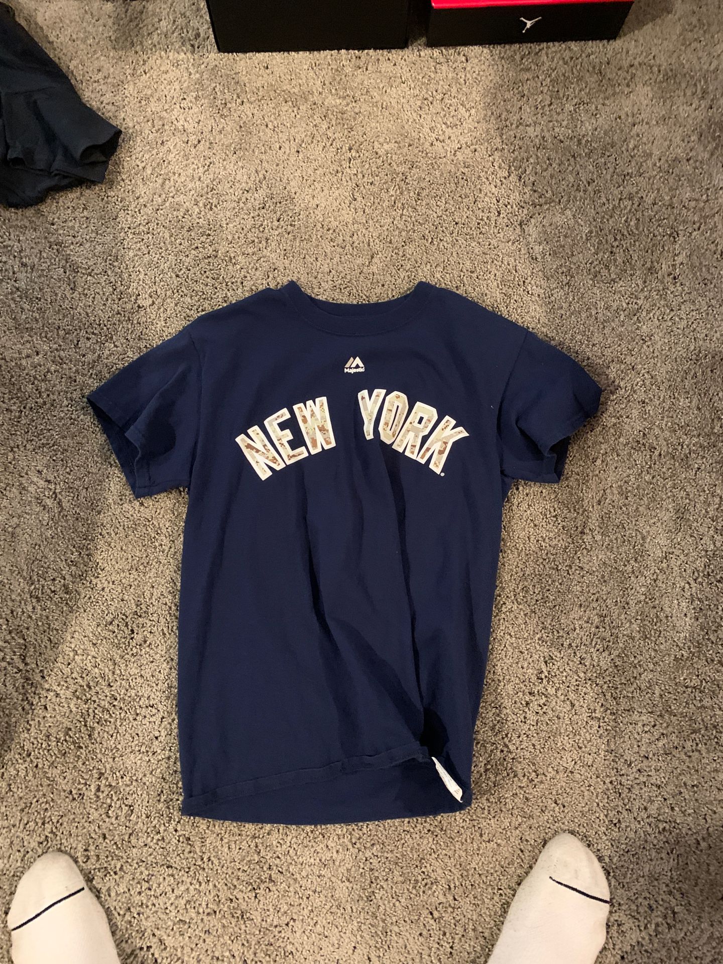 New York Yankees Jacoby Ellsbury Military Camo T-Shirt