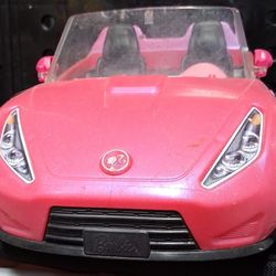 SUPER JOY Dolls Accessories - Convertible Car for Dolls Glittering Pink Convertible Doll Car