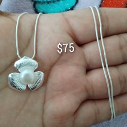 925 Sterling Silver Chain With The Pendant/Cadena Con Dije De Plata 925