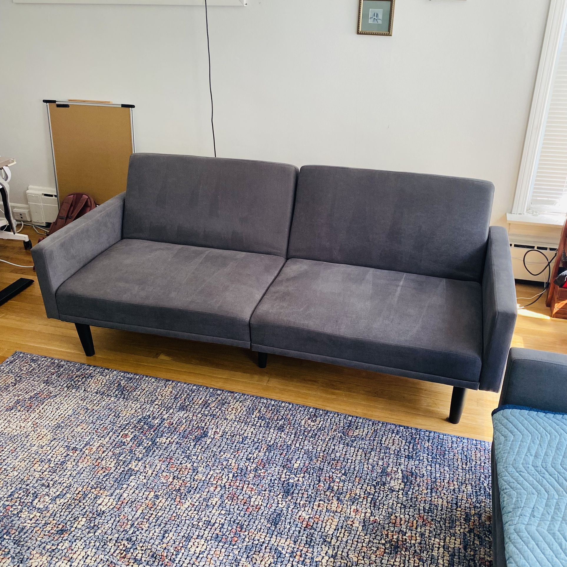Gray Convertible Sofa (New Condition)