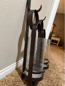 Metal candle holders