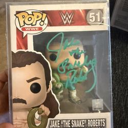 Jake The Snake Roberts Signed Funko Pop