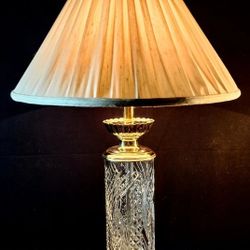 Waterford Mastercraft Fine Cut Crystal Table Lamp - Extremely Glamorous Piece!