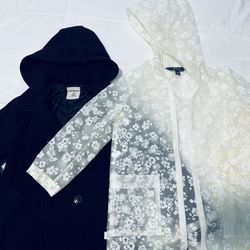 Polo Ralph Lauren Girls Rain Coat w/ FREE Peacoat, Size 6/7