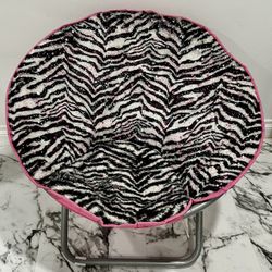 Justice Brand Zebra Saucer Chair