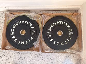 Olympic Bumper Plates, 25lbs pair