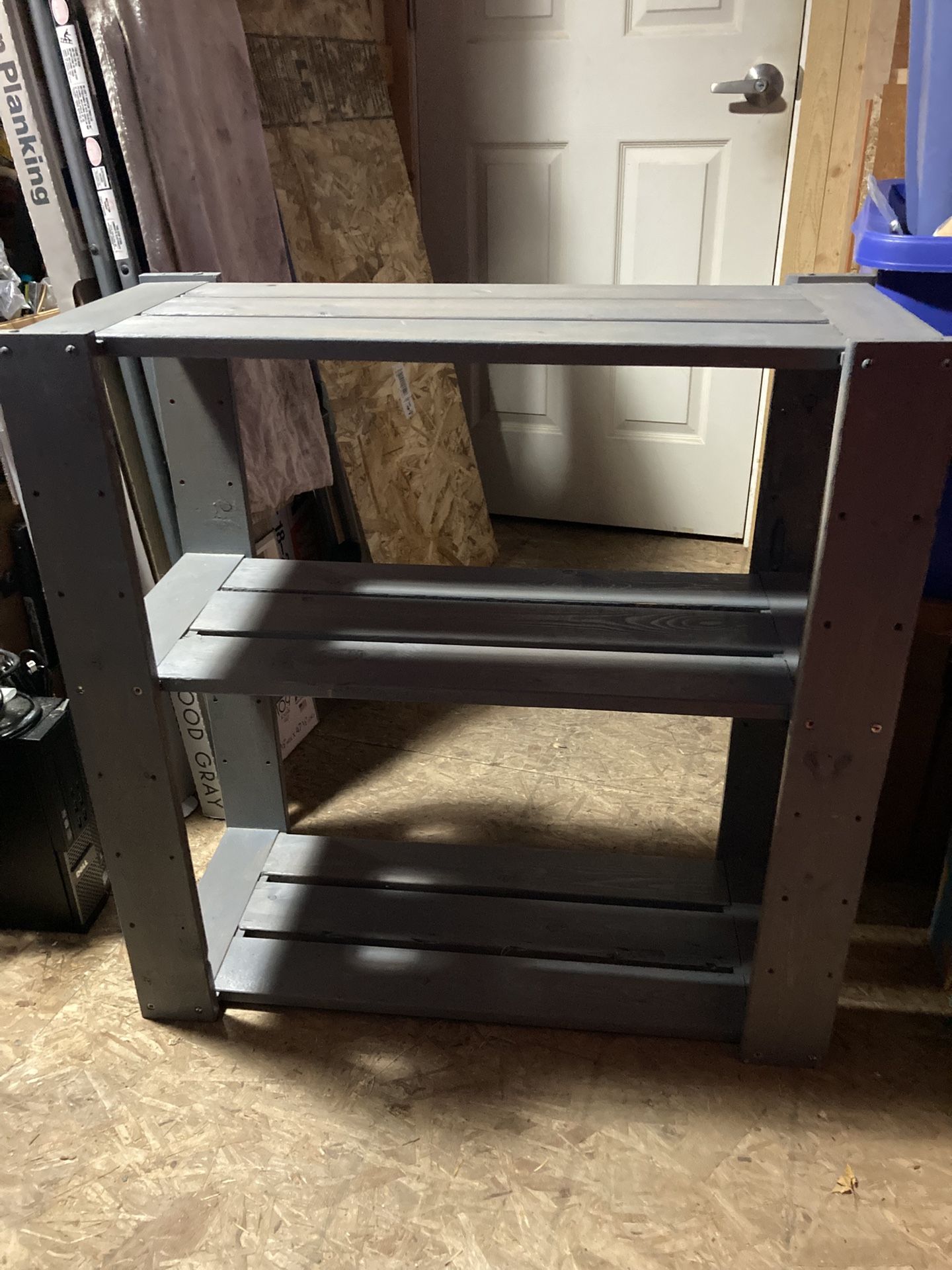  Bookshelve   30” X  13.25”  X  30” H Gray 