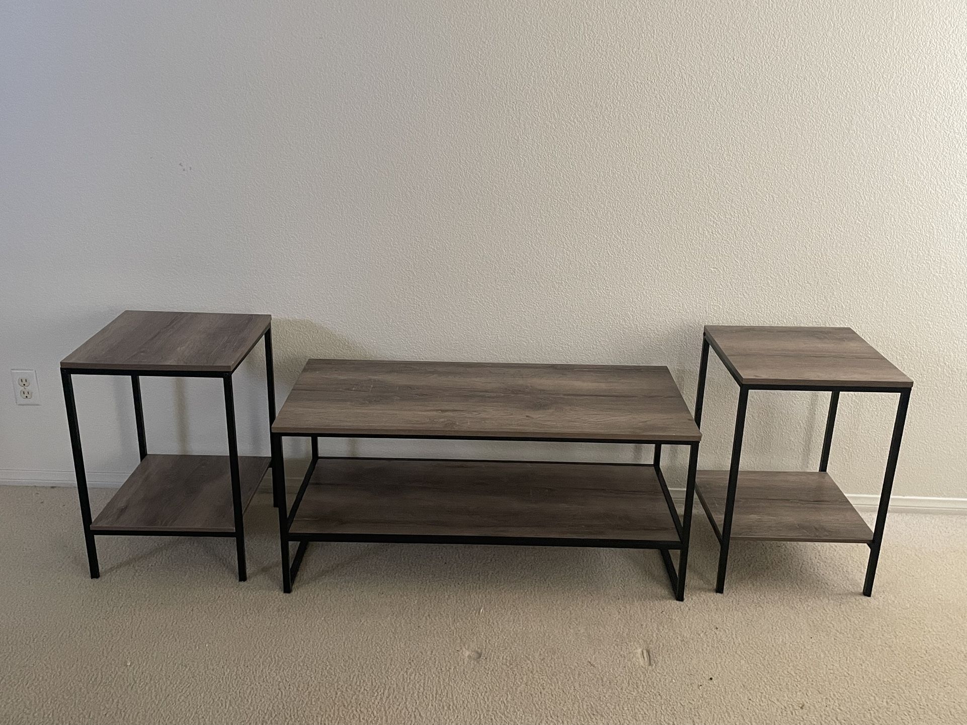 Coffee Table and End Tables Set