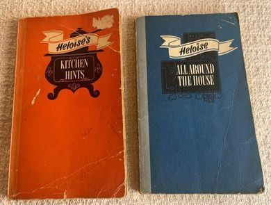 Vintage Lot of 2 Heloise paperback books Kitchen Hints and All Around The House