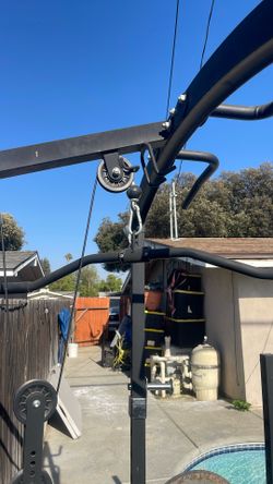 weights and curl bar