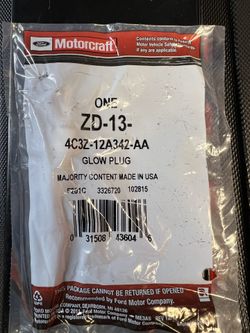 Motorcraft Glow Plug For 2004 To 2007 Ford 6.0 PowerStroke Turbo Diesel  