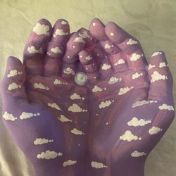Cloud Painted Hands 