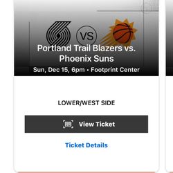 Trail Blazers Vs Suns