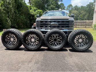 F250/350 lariat wheels with 37s