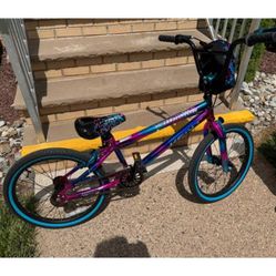20" BMX Bicycle, Fits Riders 4'2"-5', Blue/Purple, Child, Unisex, New in Box 