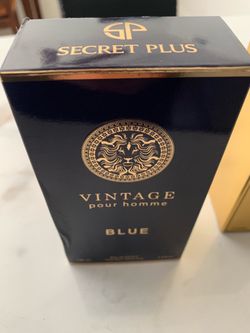 Vintage blue cologne
