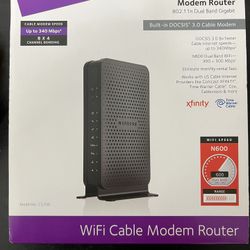 Netgear Wifi Modem Router (for Comcast Xfinity, Spectrum, Cox, etc) 