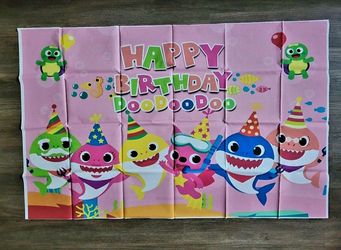 Baby Shark Backdrop
