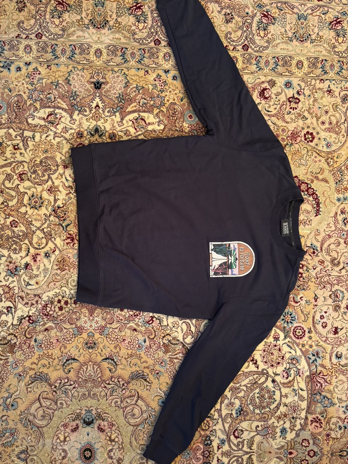 Large Scotch and Soda Road to Fortune Crewneck
