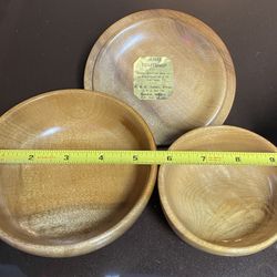 OREGON MYRTLE WOOD BOWL SET