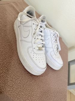 Nike Air Force 1 Low White Sneakers size 5 y women 6