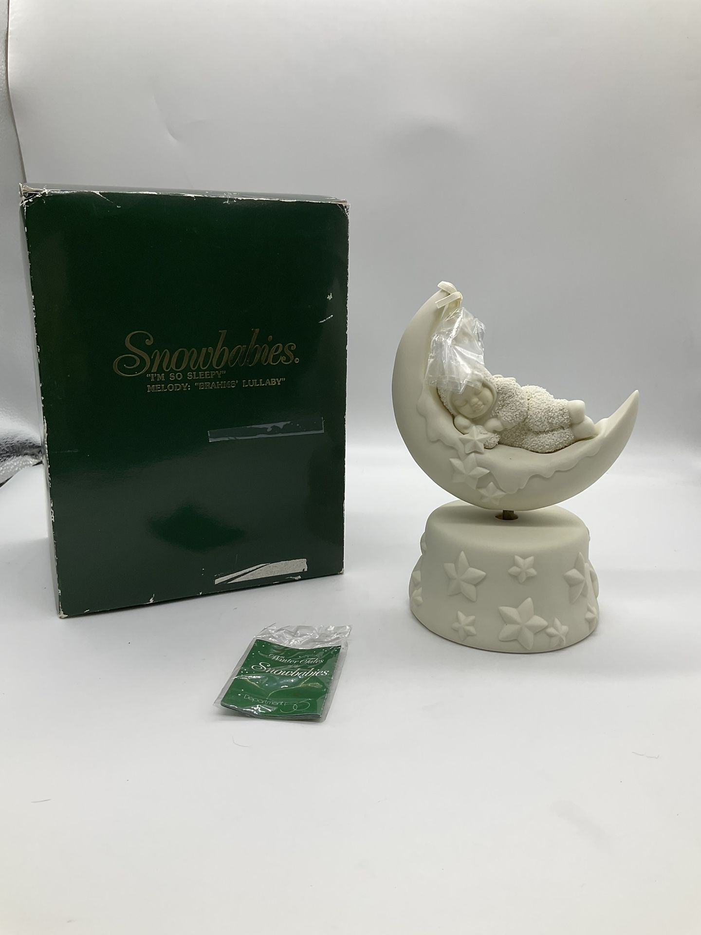 NIB DEPT 56 SNOWBABIES MUSIC BOX IM SO SLEEPY