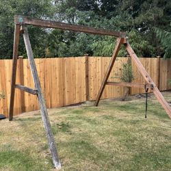 Free Swingset With Two Swings and A Standing Board