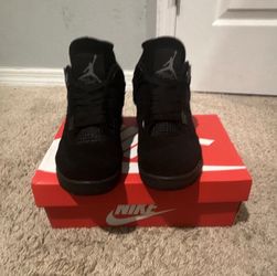 Jordan Air Jordan 4 Retro Black Cat Black Mid-Top Lace-Up Men’s – Used